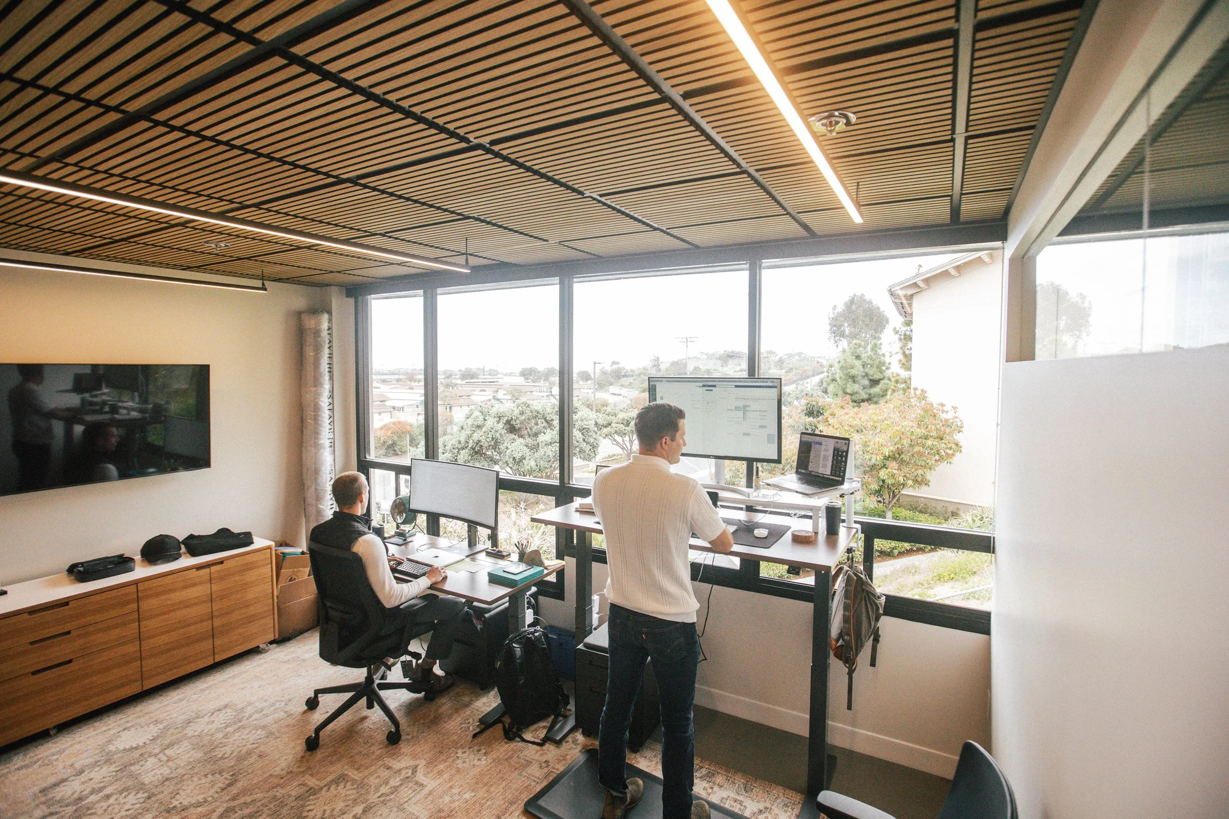 The RE3 studio in Solana Beach, overlooking the Pacific