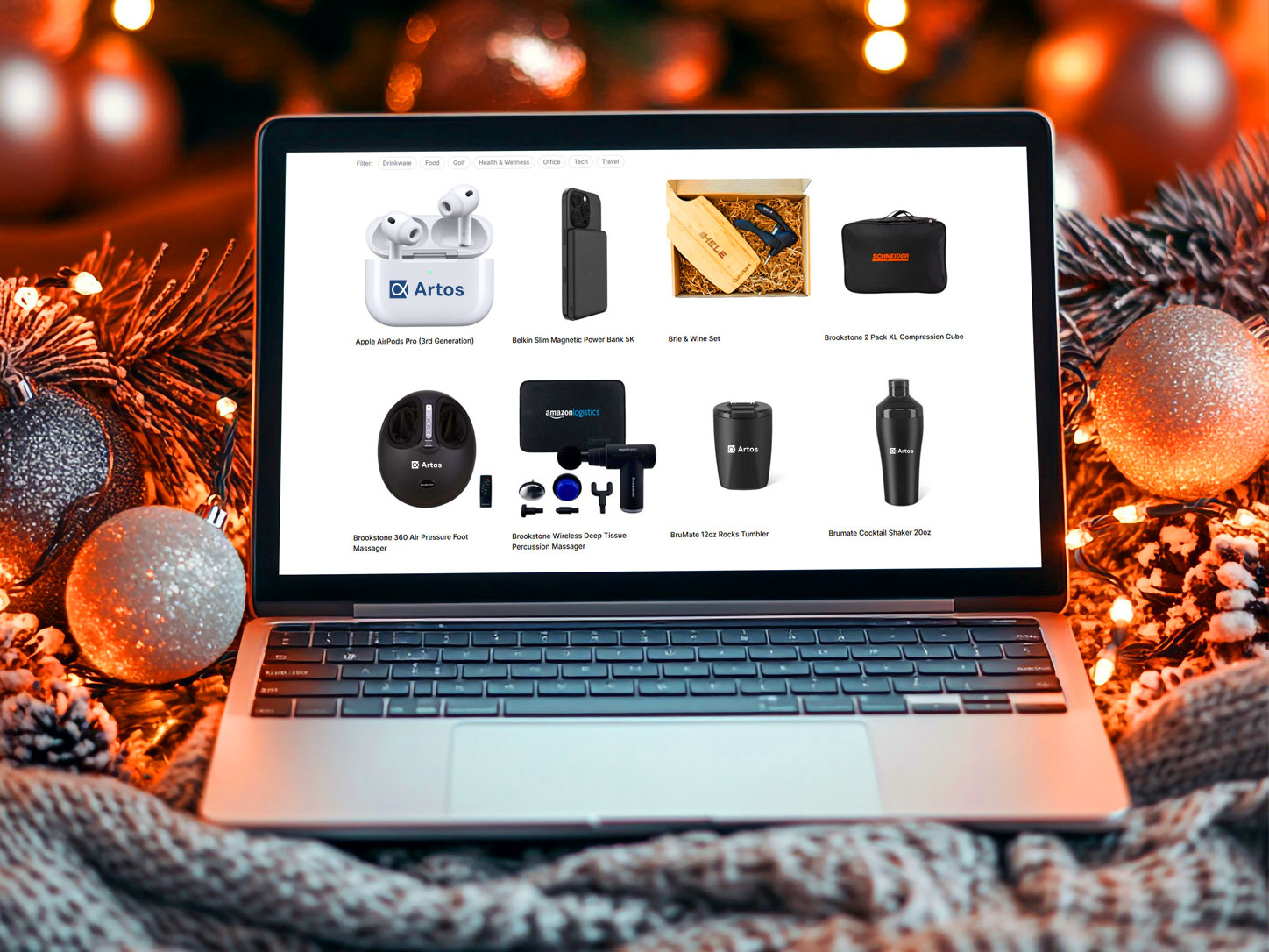 An on-demand gifting store — a grid of curated, ready-to-send products